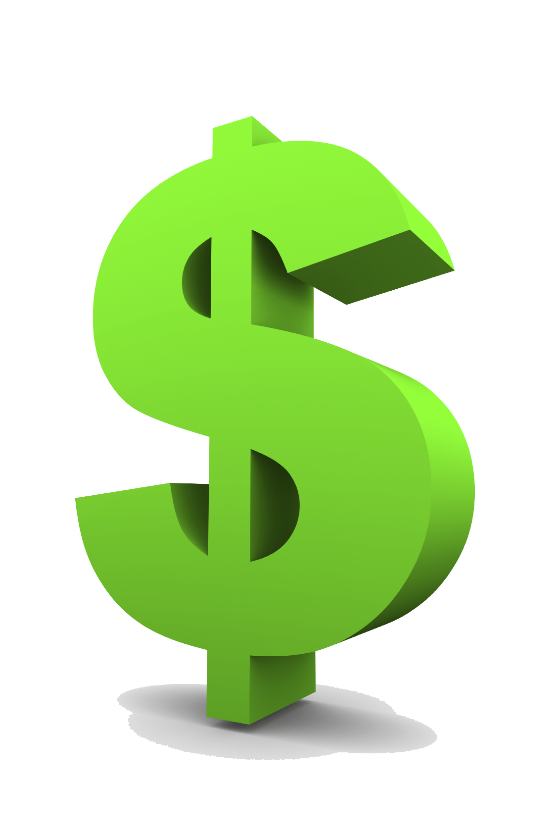 Green Dollar Symbol Clipart PNG Image