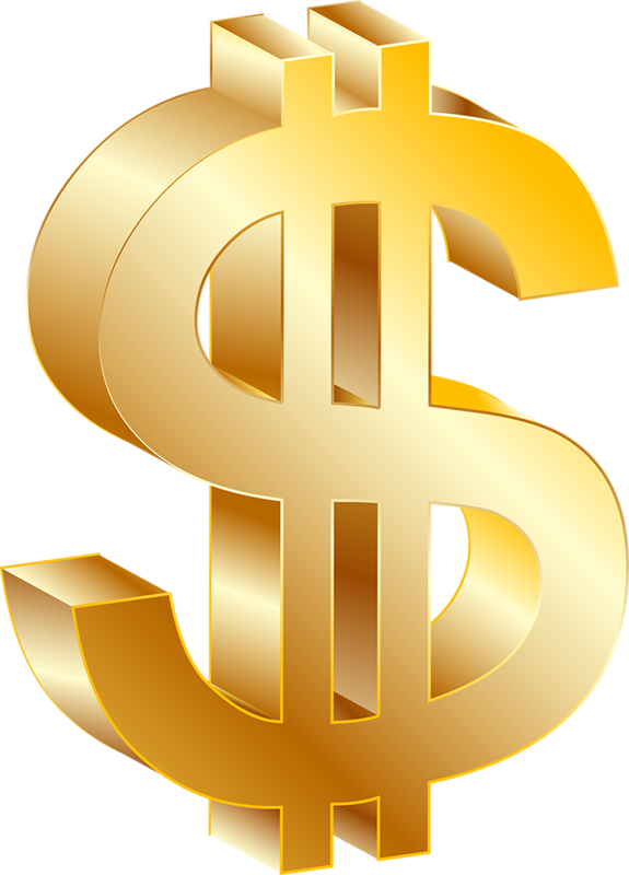 Money Dollar Yellow Sign Euclidean Vector PNG Image