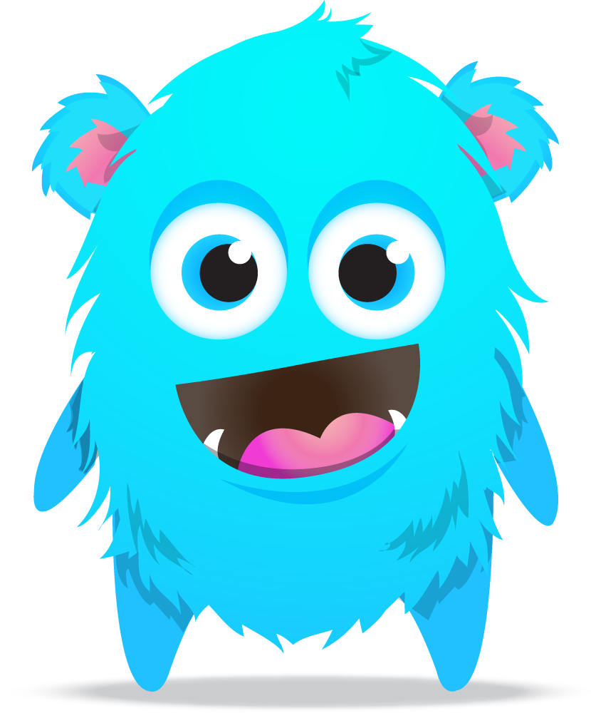 Blue Monster Transparent PNG Image