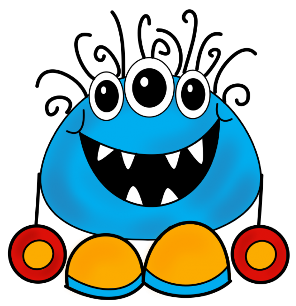 Blue Monster Transparent PNG Image