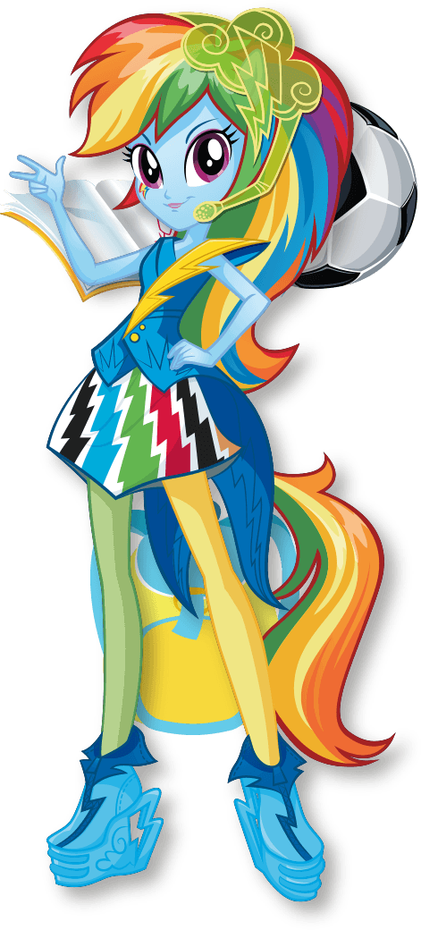 Rainbow Dash Equestria Girls Transparent Background PNG Image