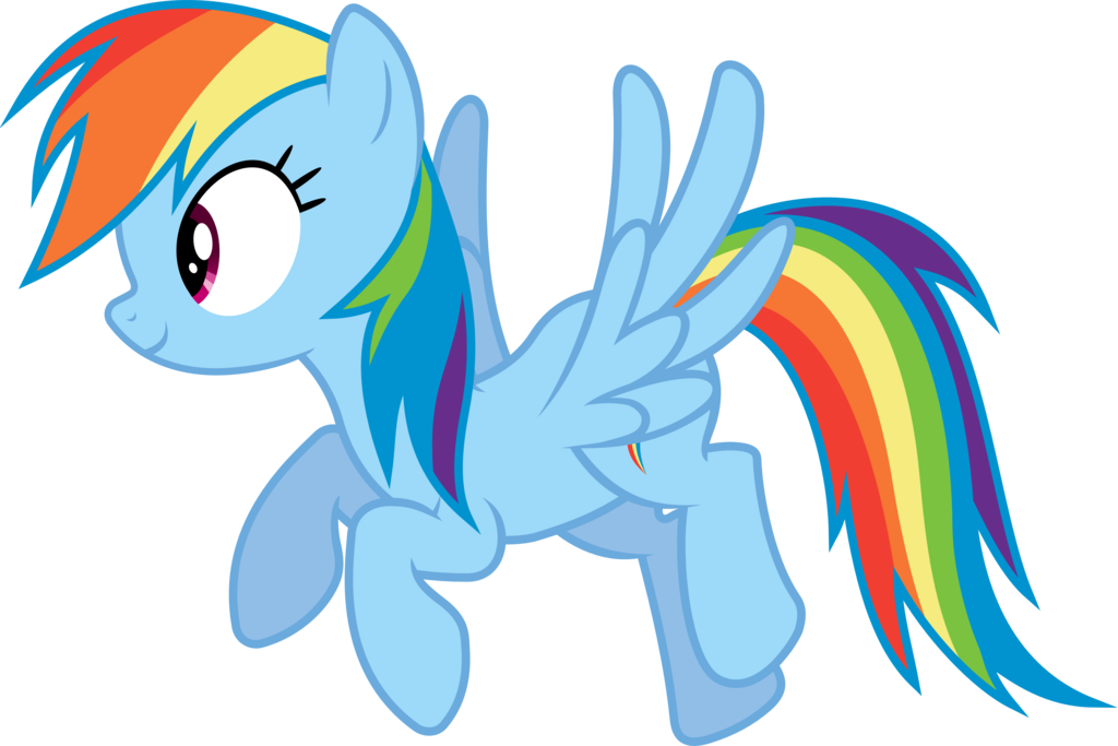 Rainbow Dash Flying Image PNG Image