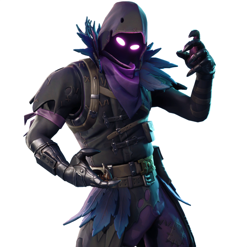 Purple Royale Costume Battle Raven Fortnite PNG Image