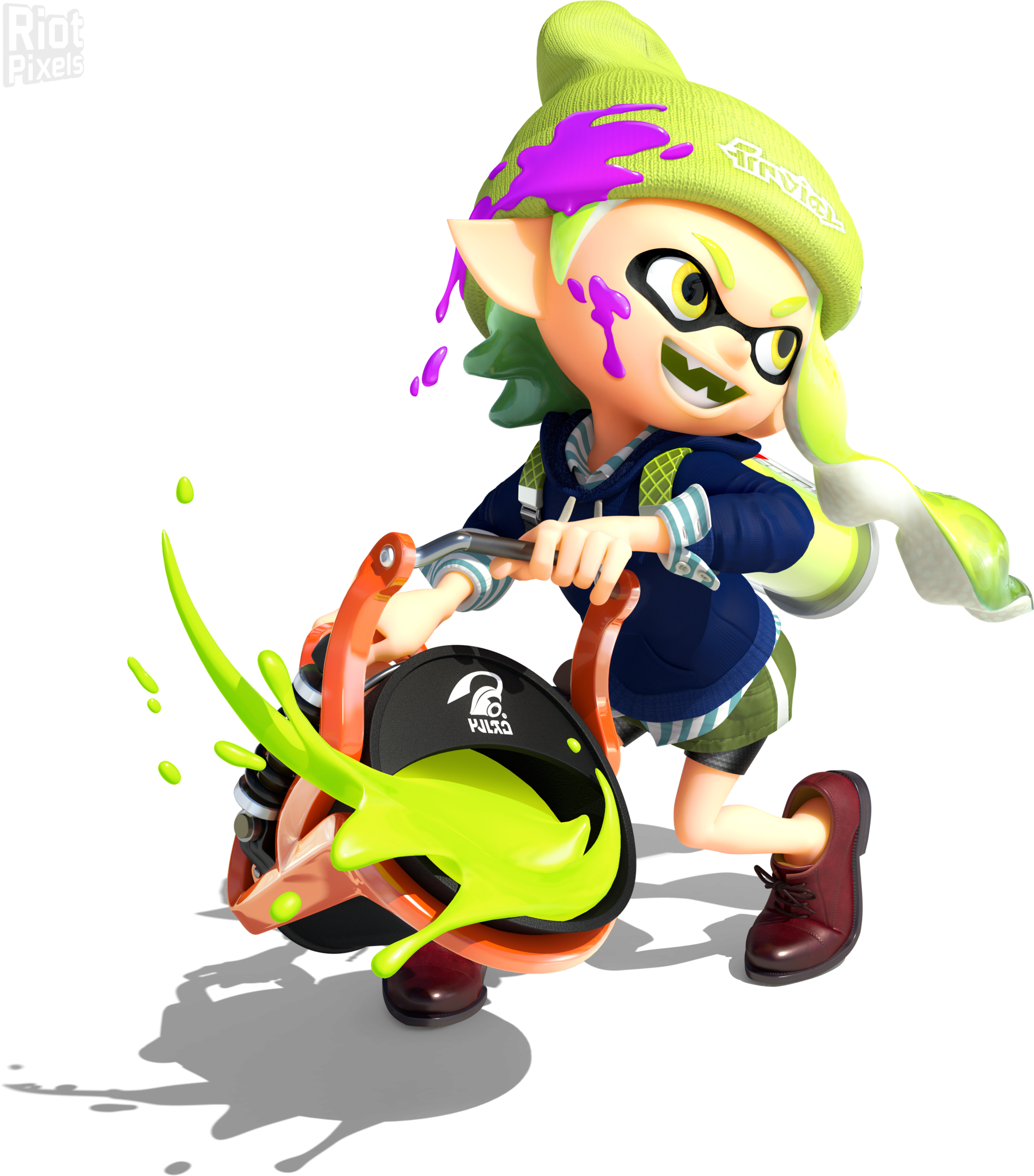 Toy Art Kart Splatoon Mario Deluxe PNG Image