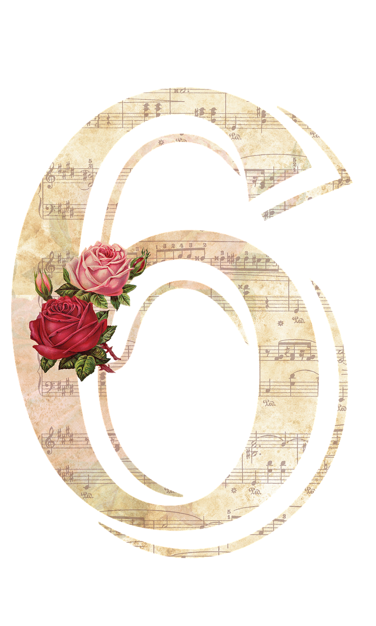 Floral Number Download HQ PNG Image