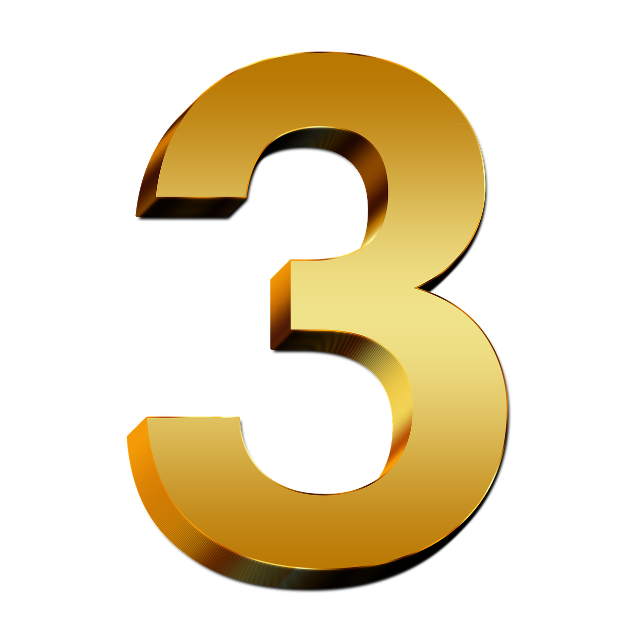 3 Number HQ Image Free PNG Image