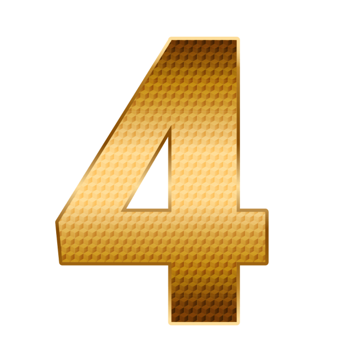 4 Number HQ Image Free PNG Image