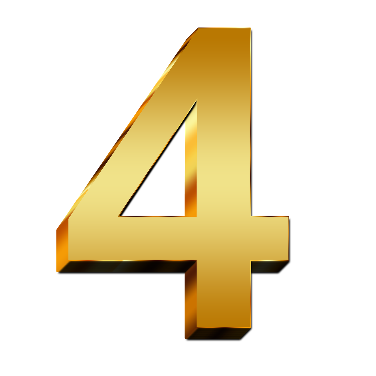 4 Number Download HD PNG Image