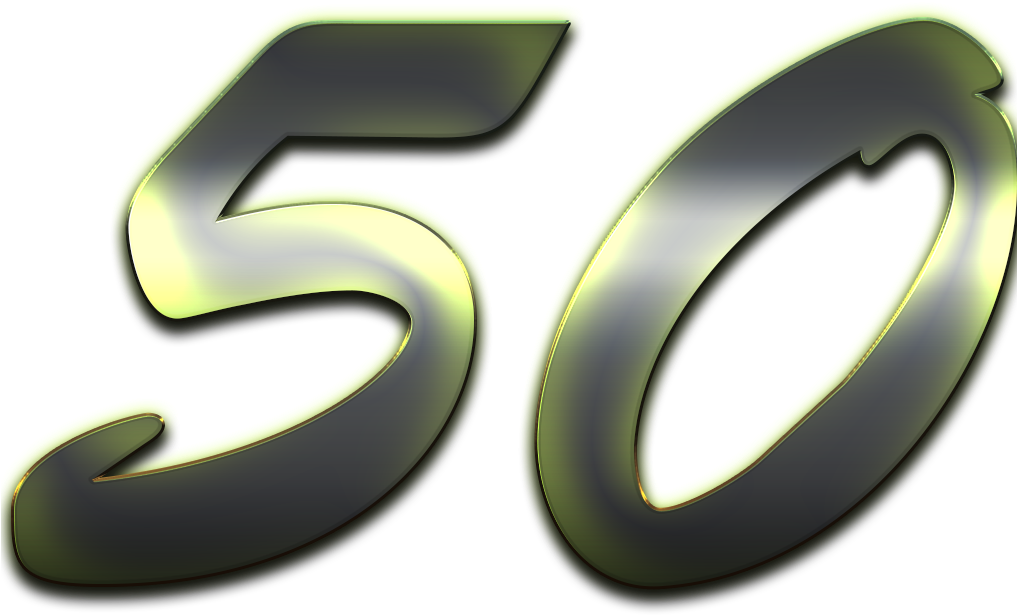 50 Number Free Transparent Image HD PNG Image