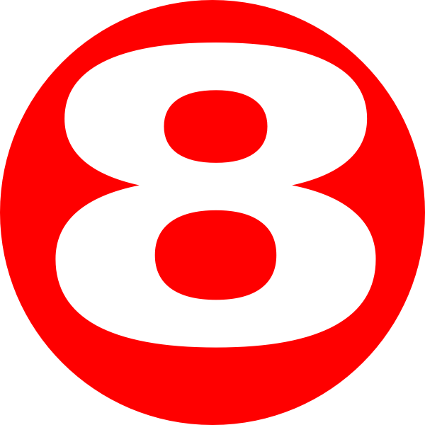 8 Number Free HQ Image PNG Image