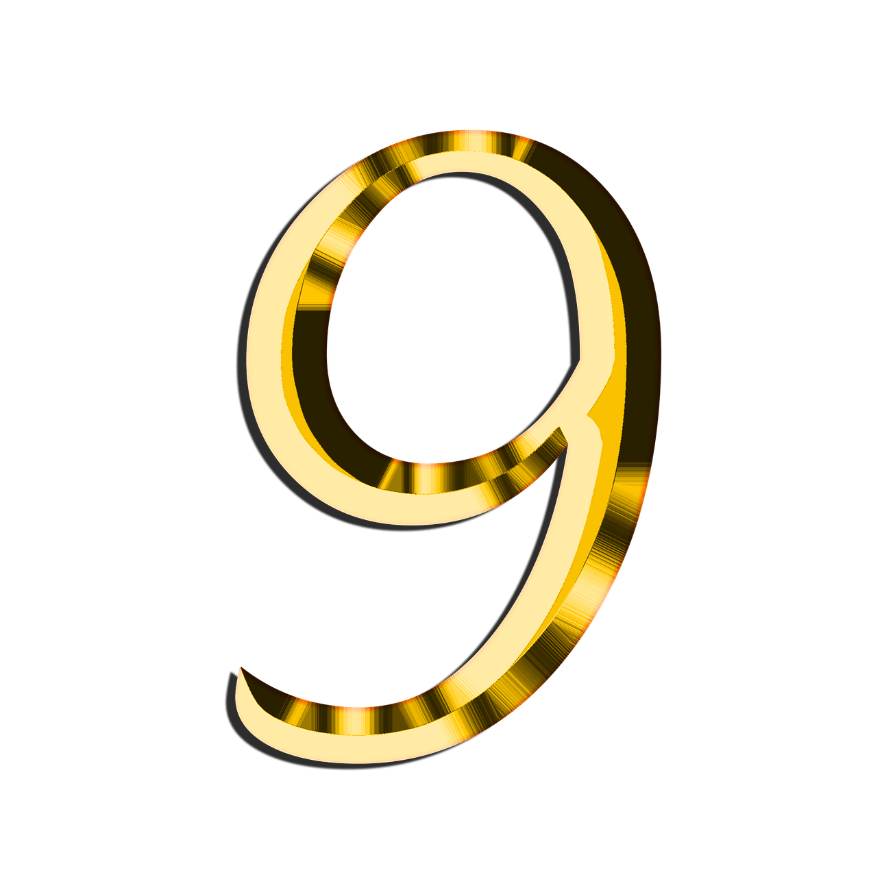 9 Number HD Image Free PNG Image