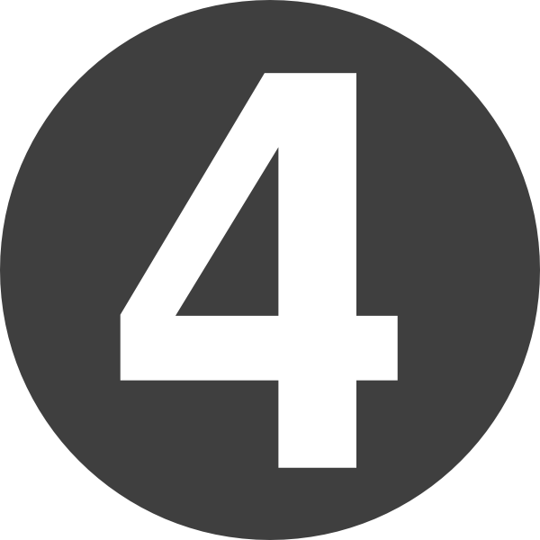 4 Number HQ Image Free PNG Image