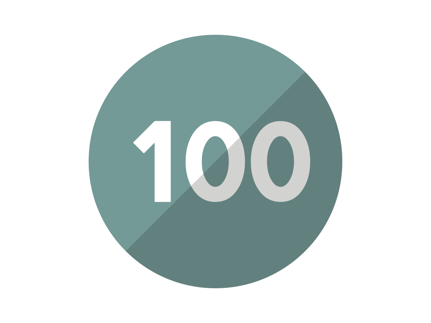 100 Number Free HD Image PNG Image