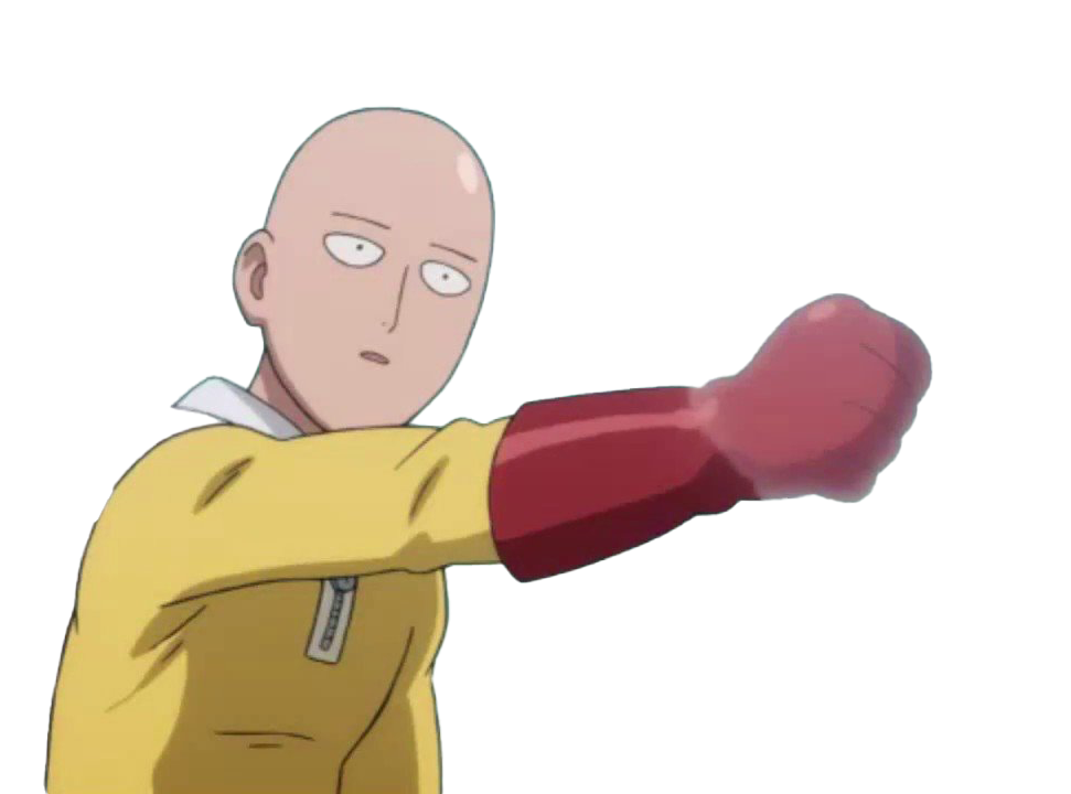 Saitama Man Punch One HD Image Free PNG Image