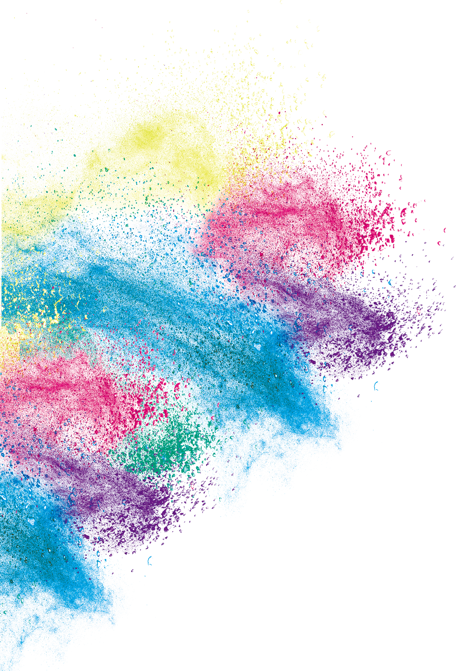 Art Inkjet Color Effect Creative Printing Dust PNG Image