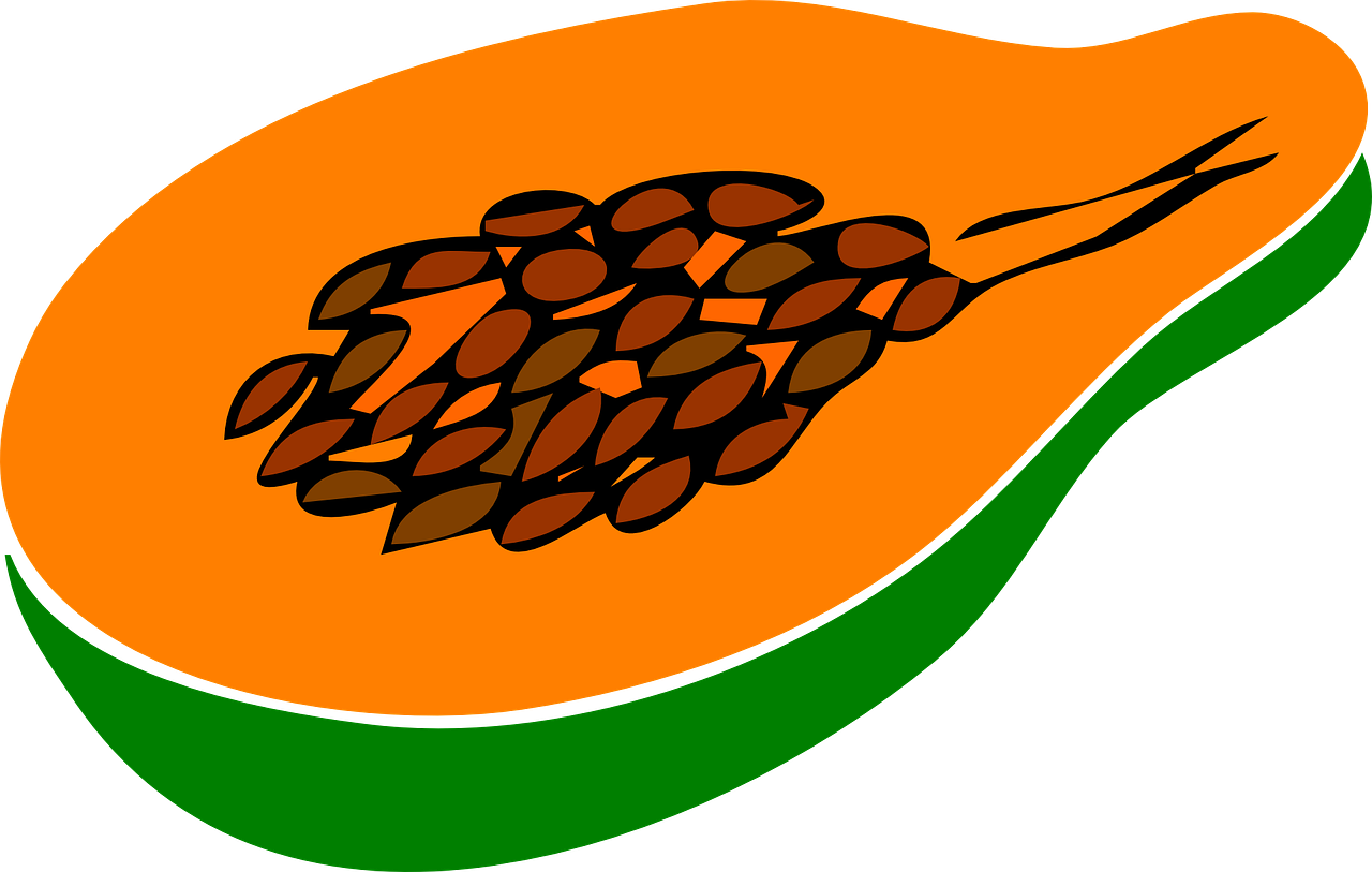 Papaya Organic Half Free HD Image PNG Image