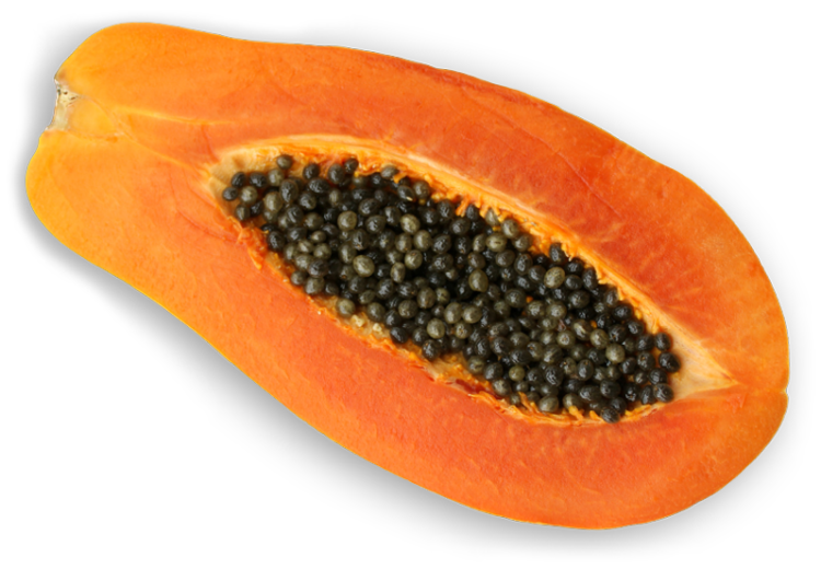 Papaya Organic Half Free Clipart HQ PNG Image