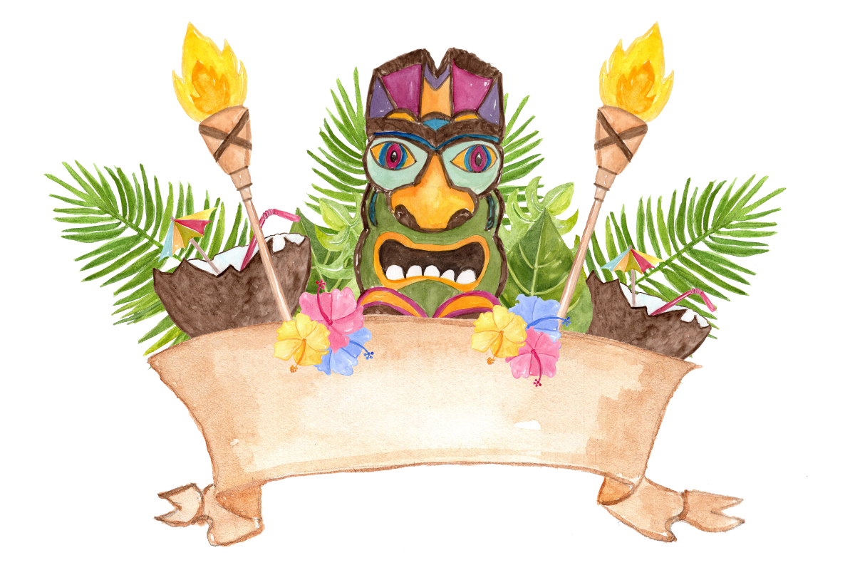 Celebrating Luau Free HQ Image PNG Image