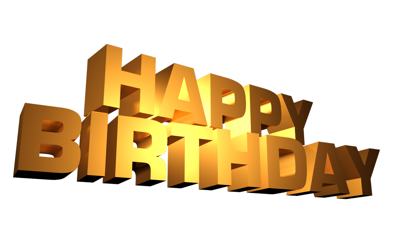 Golden Birthday Free Transparent Image HQ PNG Image