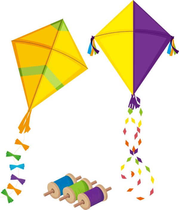 Kite Colorful Free HD Image PNG Image