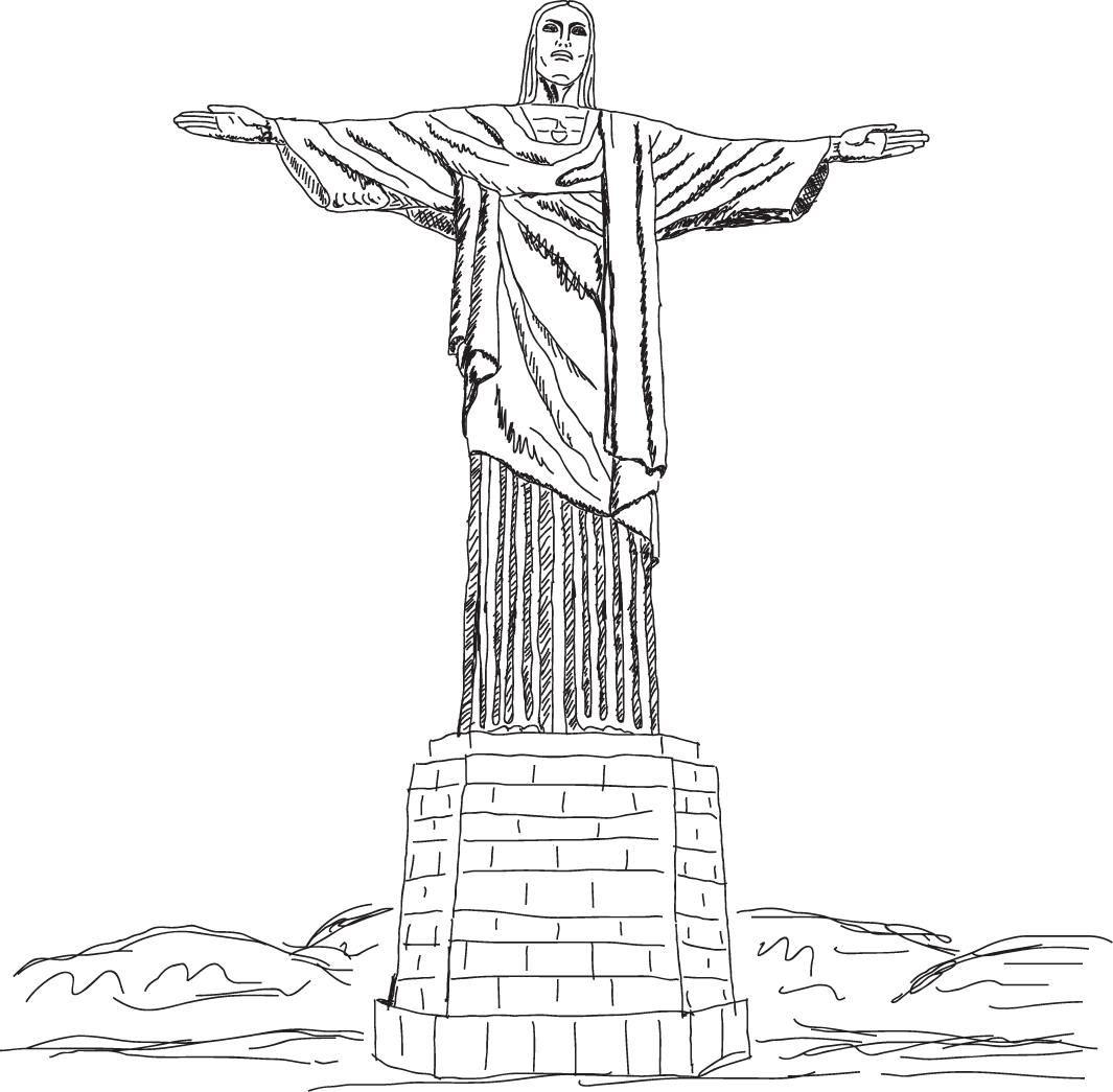 Christ Jesus Redeemer Vector Statue Artwork The PNG Image