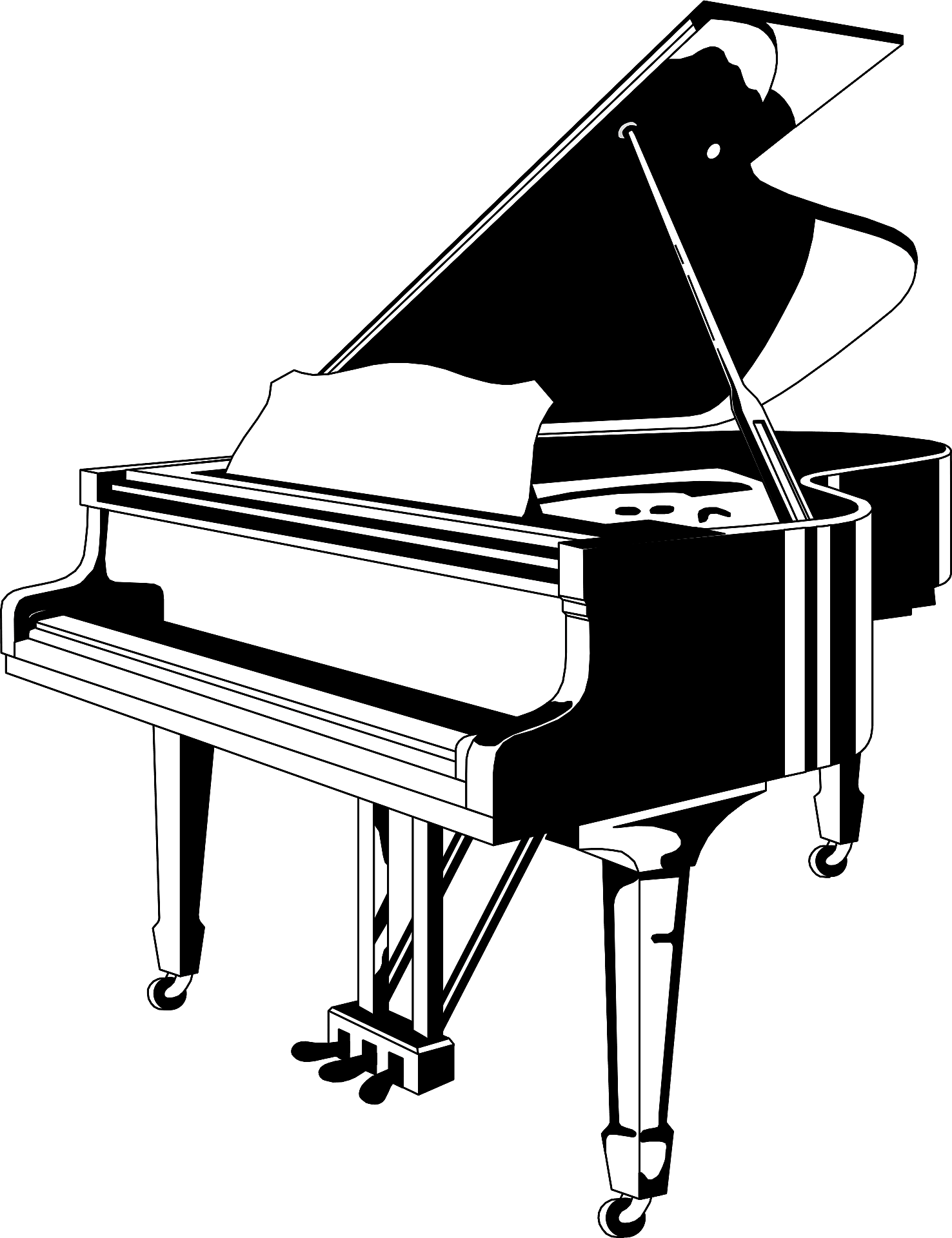 Piano Keyboard Pic Grand Free HD Image PNG Image