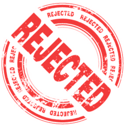 Rejected Stamp Transparent PNG Image