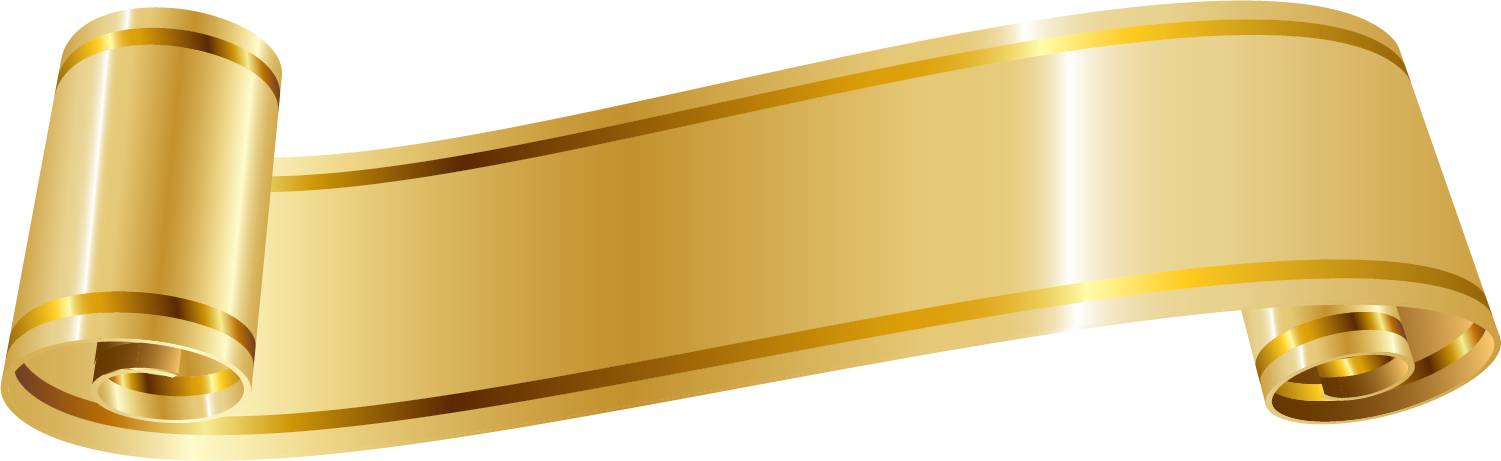 Golden Gold Ribbon Free HQ Image PNG Image