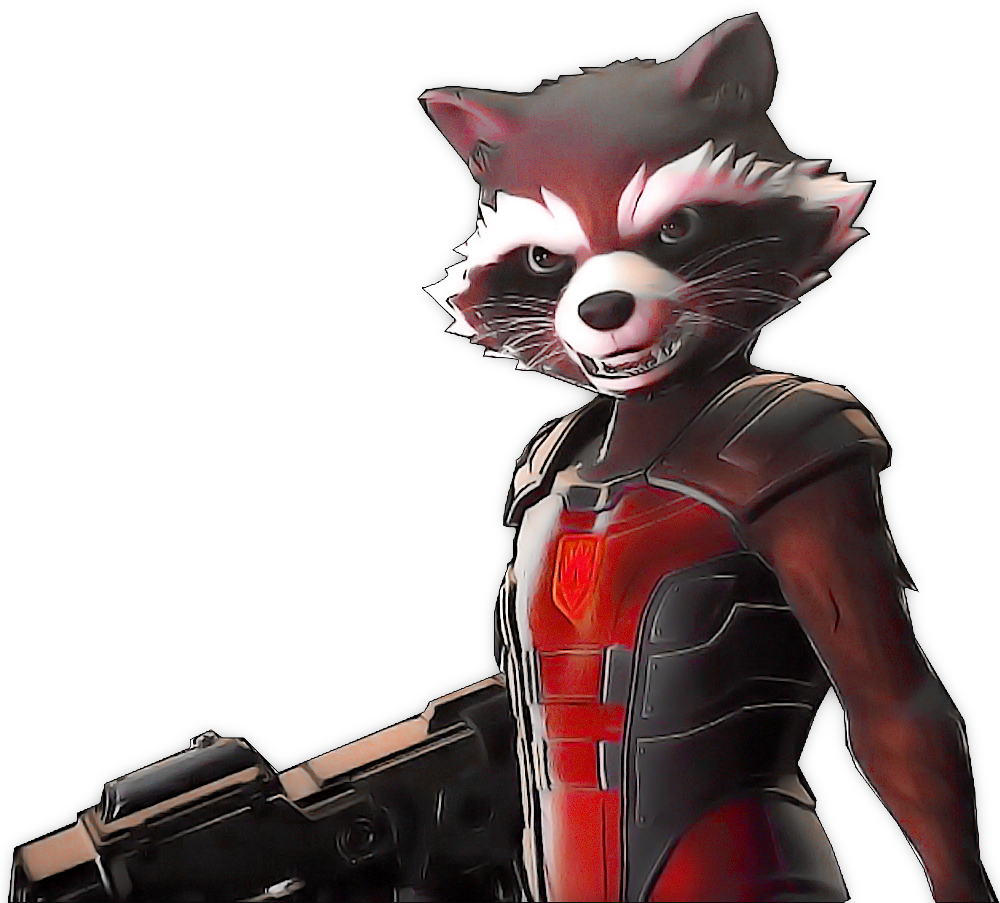 Raccoon Guardian Rocket PNG Image High Quality PNG Image