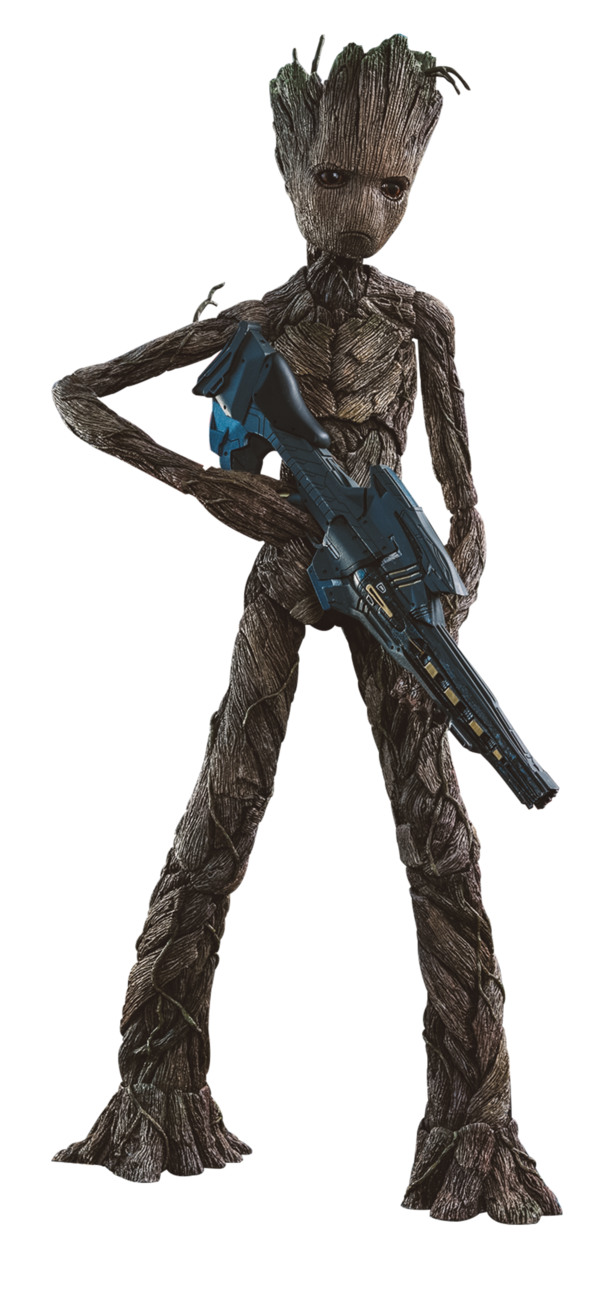 Captain Figure Rocket Action Groot Figurine Raccoon PNG Image