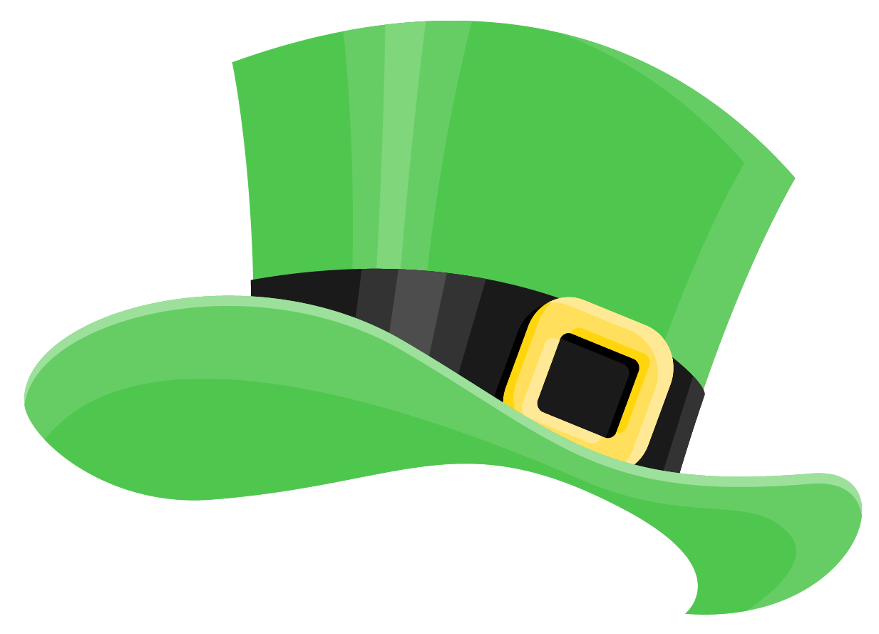 Angle Patrick Brand Shamrock Saint Hat Day PNG Image