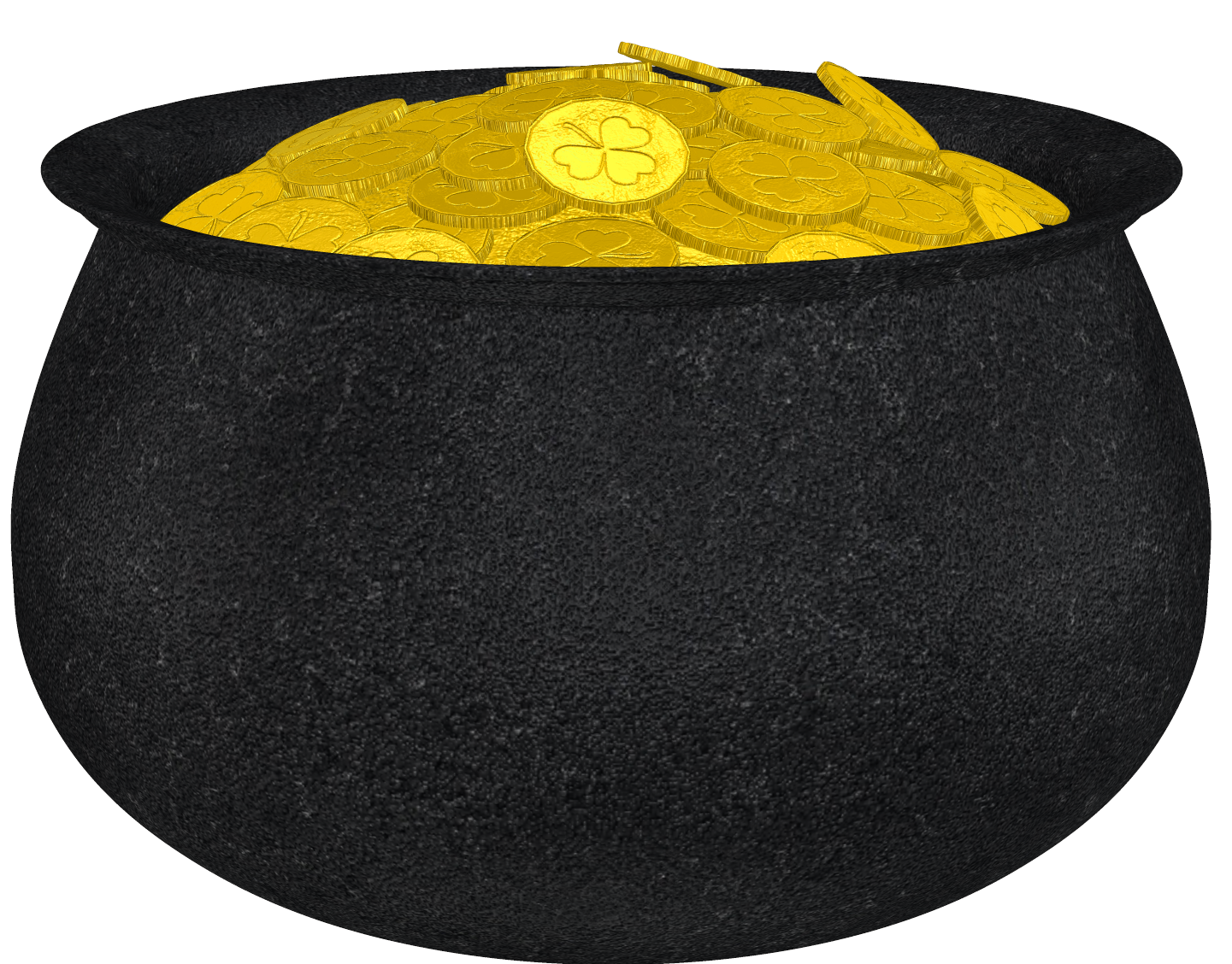 Product Gold Patrick Shamrock Design Saint Table PNG Image