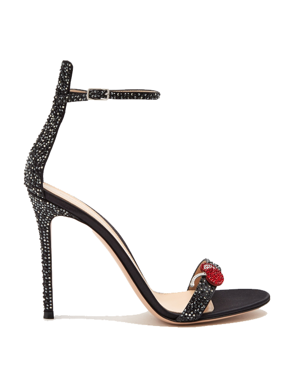 Satin Sandal Transparent Background PNG Image