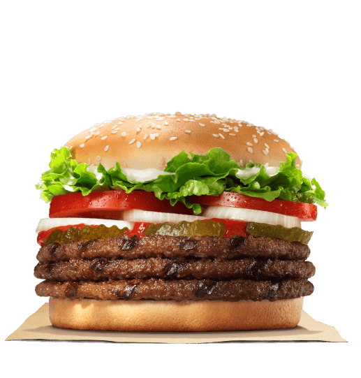 King Whopper Sandwich Hamburger Big Cheeseburger Burger PNG Image