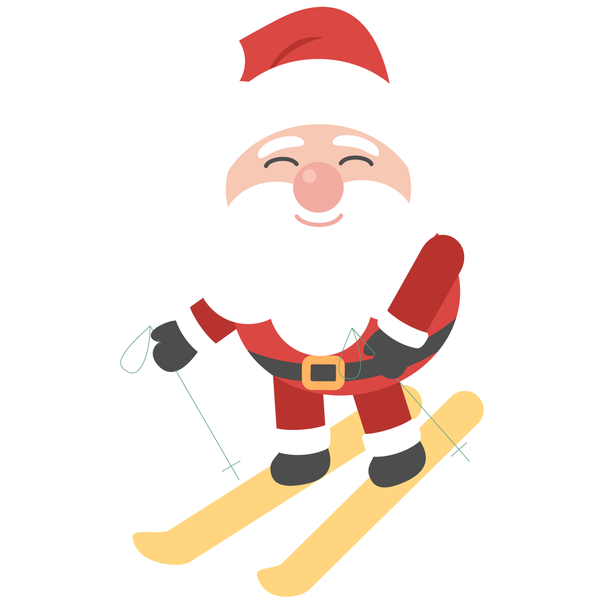 Portable Claus Day Brazilian Design Santa Graphics PNG Image