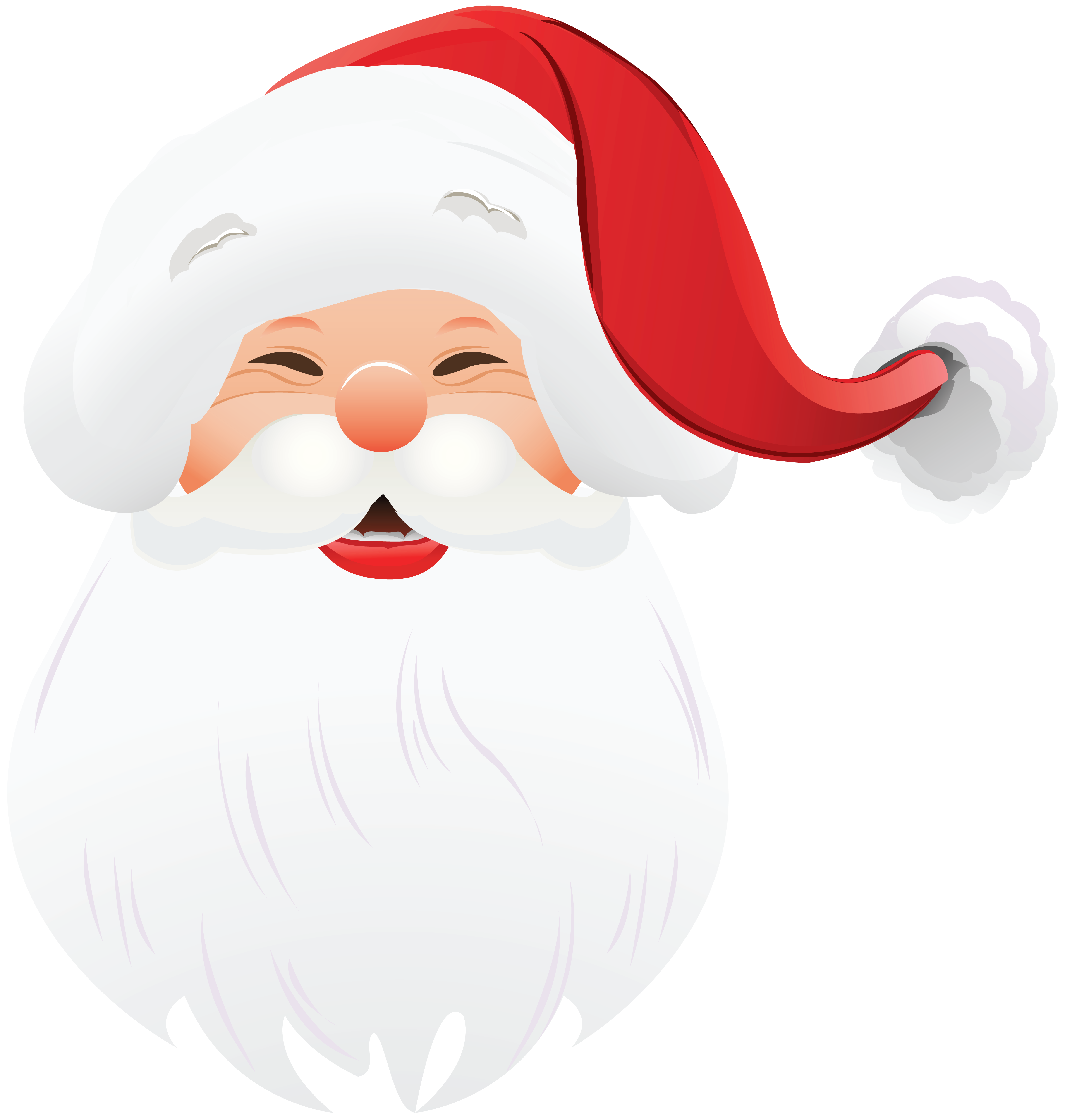 Transparent Claus Christmas Santa Face Free Photo PNG PNG Image