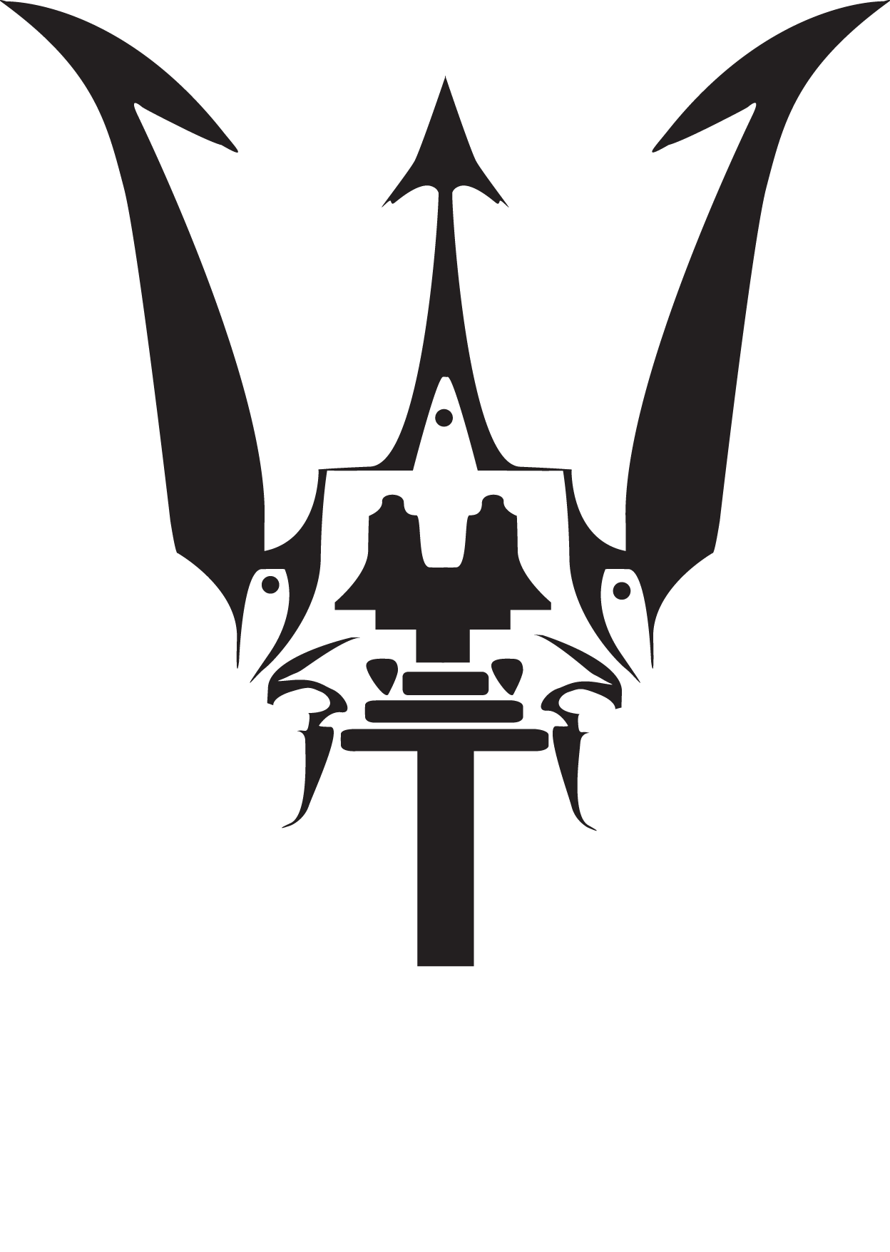 Poseidon Silhouette Weapon Trident Maserati Cold PNG Image