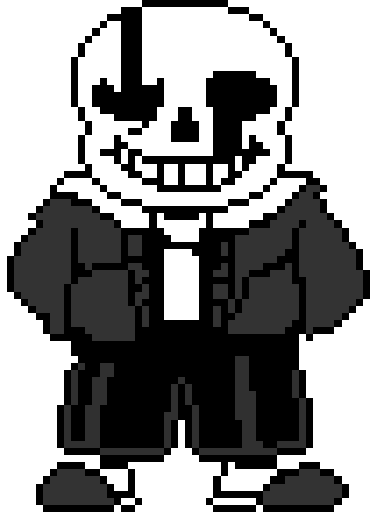 Sans Undertale Black Comic White Sansserif PNG Image