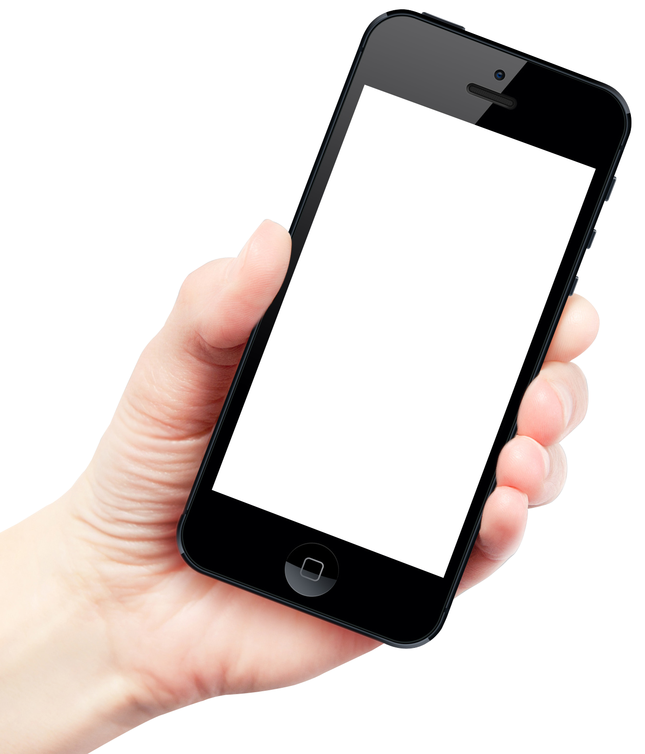 Smartphone Hand Holding Mockup Free HD Image PNG Image