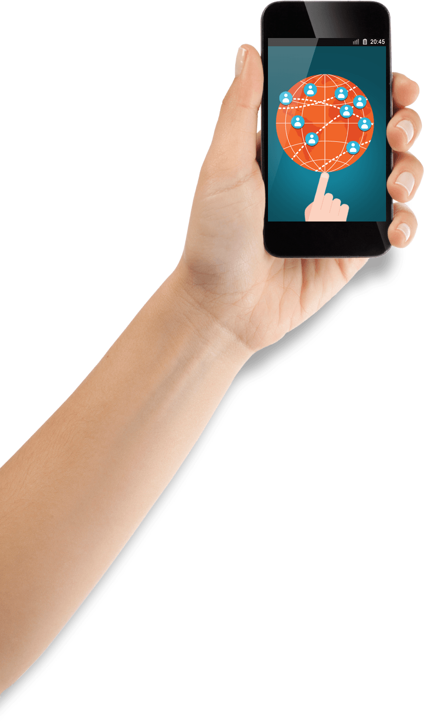 Smartphone In Hand Png Image PNG Image