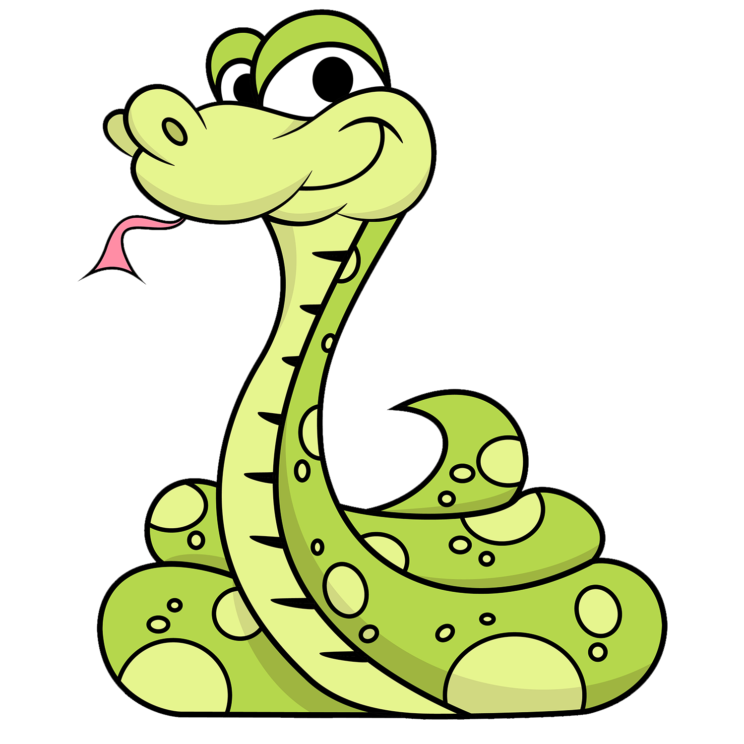 Cute Snake Transparent Background PNG Image