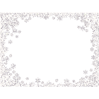 Snowflakes Border Frame Png Image PNG Image