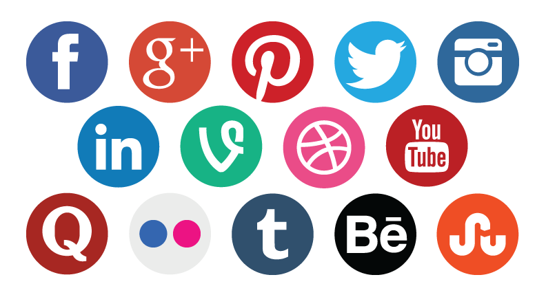 Social Icons Media Pic Marketing Icon PNG Image