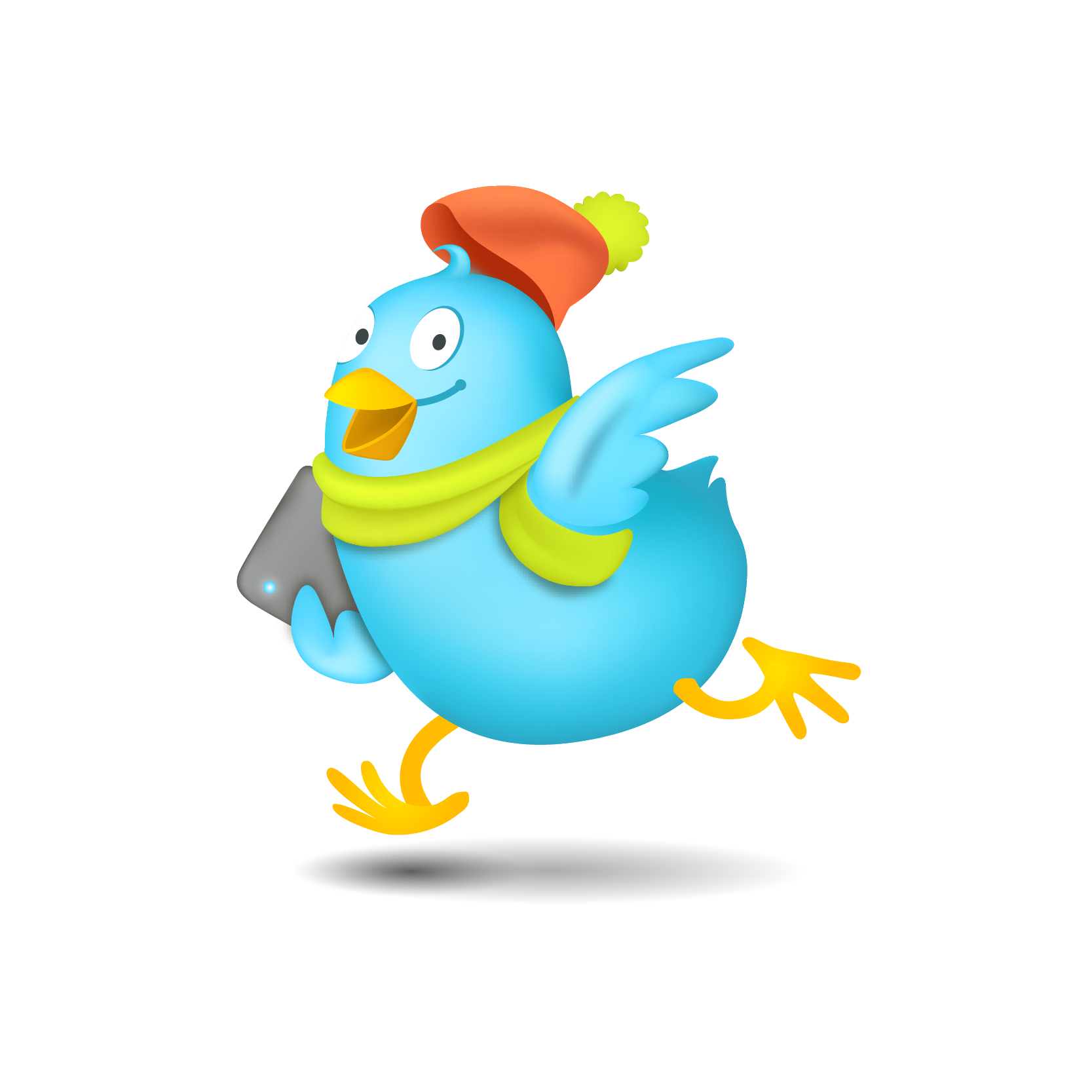 Run Painted Media Social Vector Marketing Chicken PNG Image