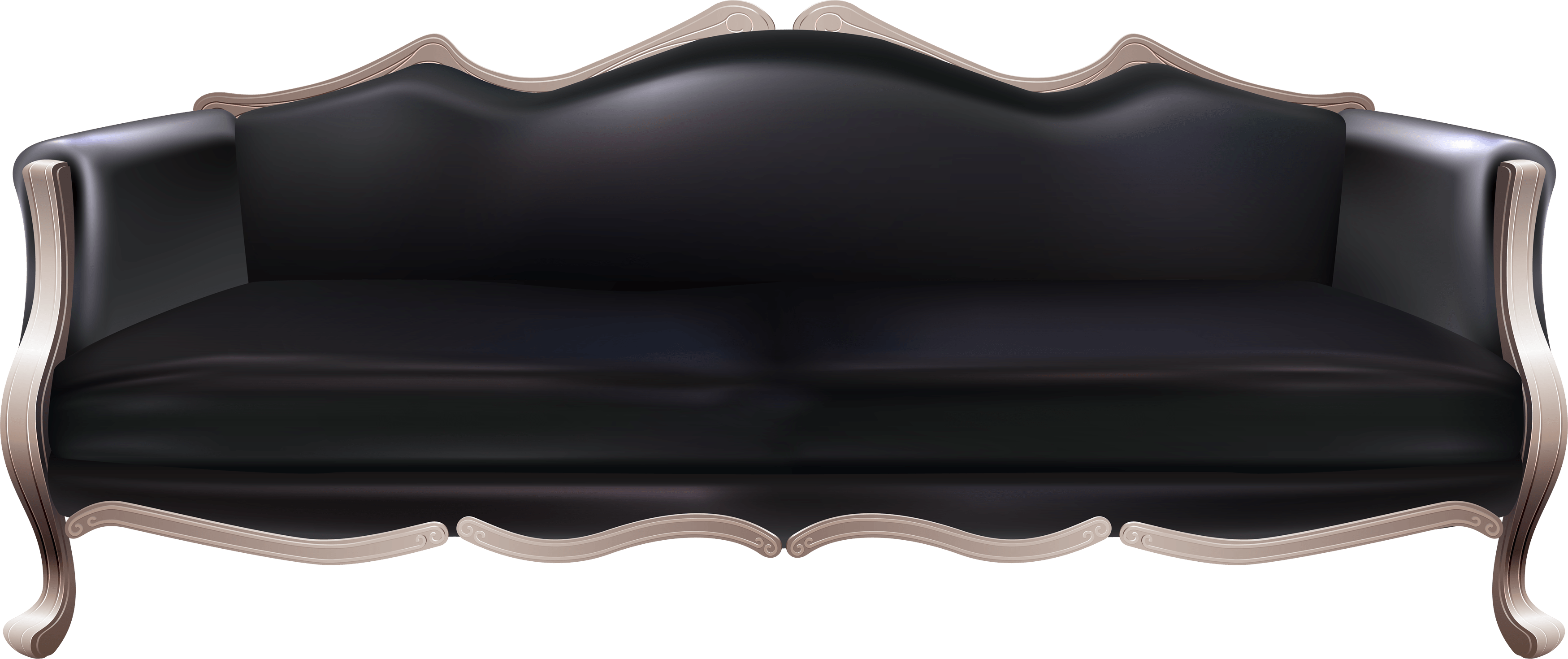 Black Sofa Png Image PNG Image