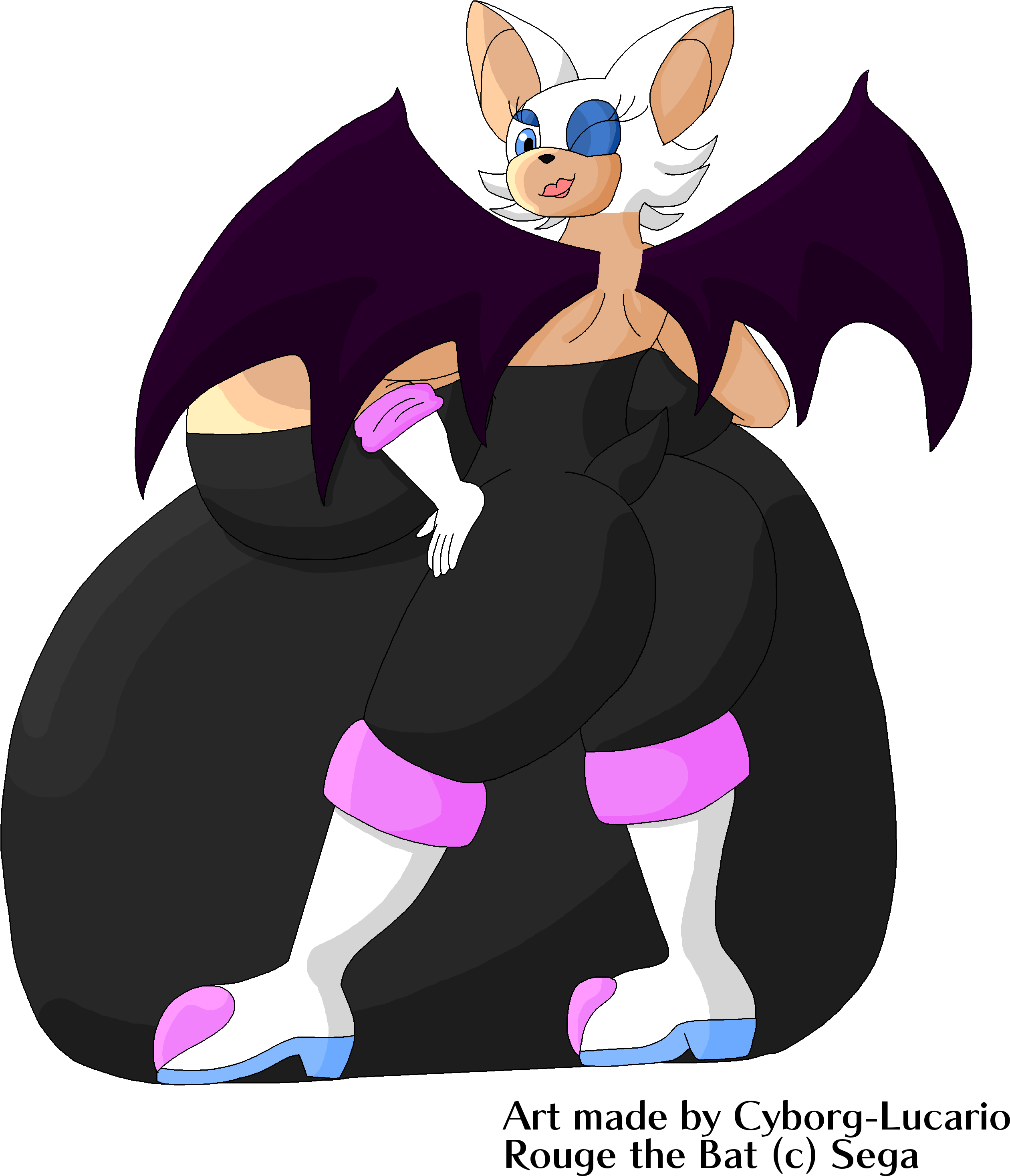 Sonic Bat Anime Rouge X The PNG Image