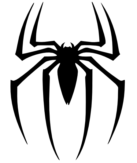 Black Spider Siluet Logo Png Image PNG Image