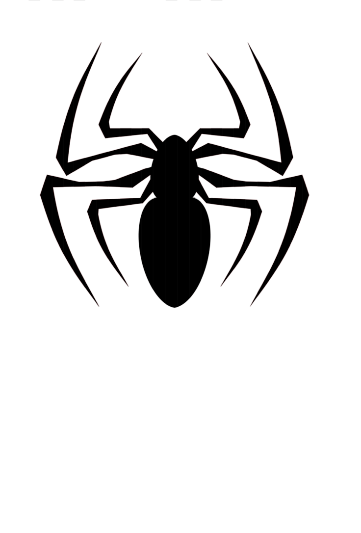 Black Spider Siluet Logo Png Image PNG Image