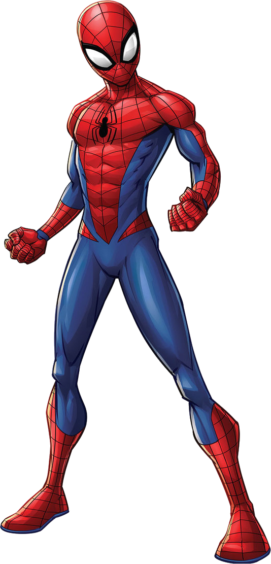 Blue Superhero Electric Spiderman Thor Iron Man PNG Image