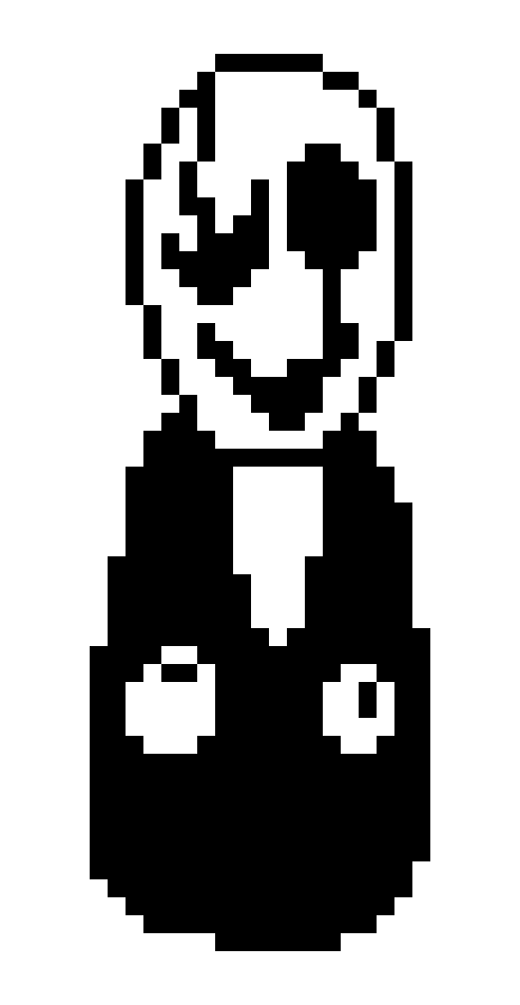 Art Sprite Undertale Black White Pixel PNG Image